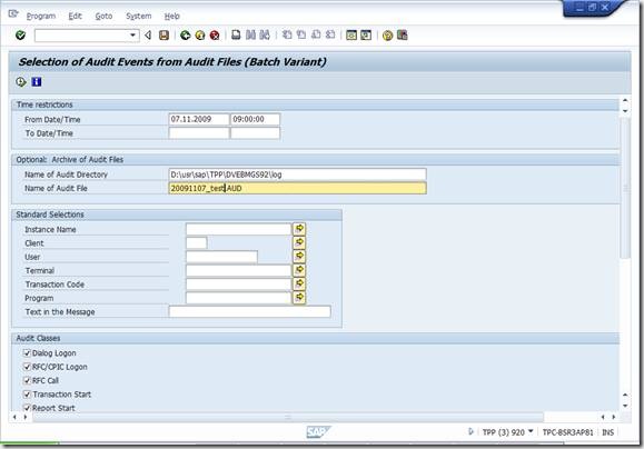 Audit Log In Sap – Audit Logging – KXBBAD